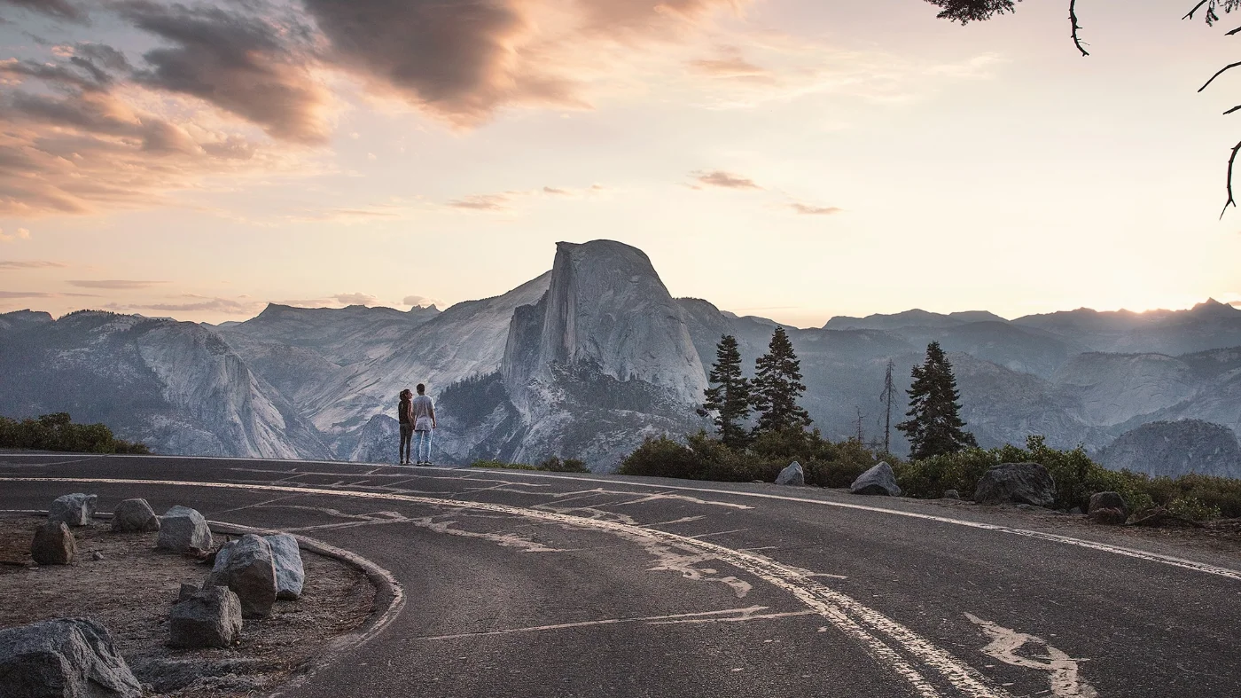 Couple on road