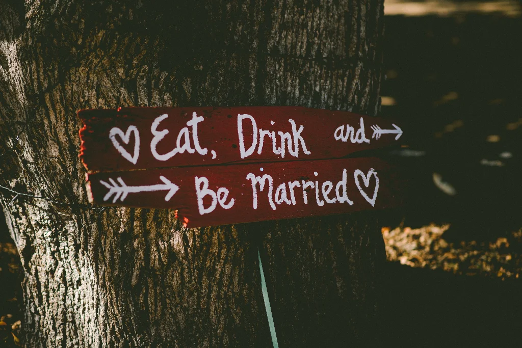 Wedding sign